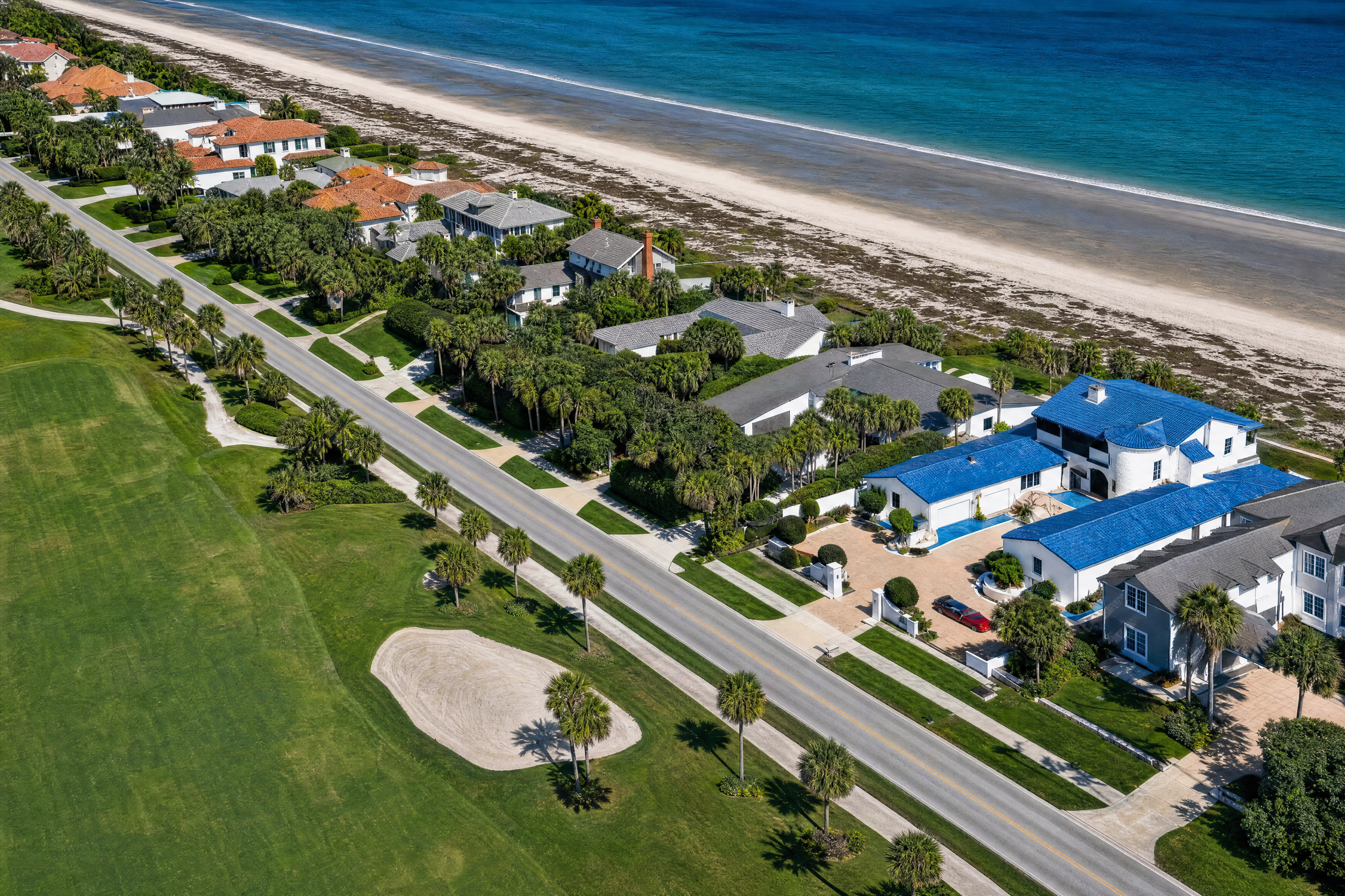 Oceanfront coastal homes